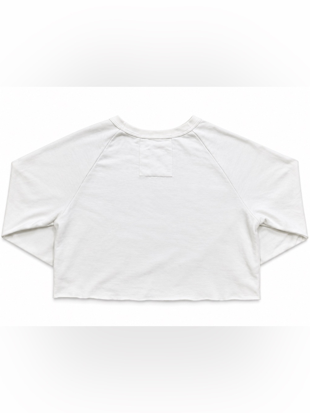 Aviator Nation White Cropped Lightning Bolt Sweatshirt *RARE* - Medium - Picture 4 of 7
